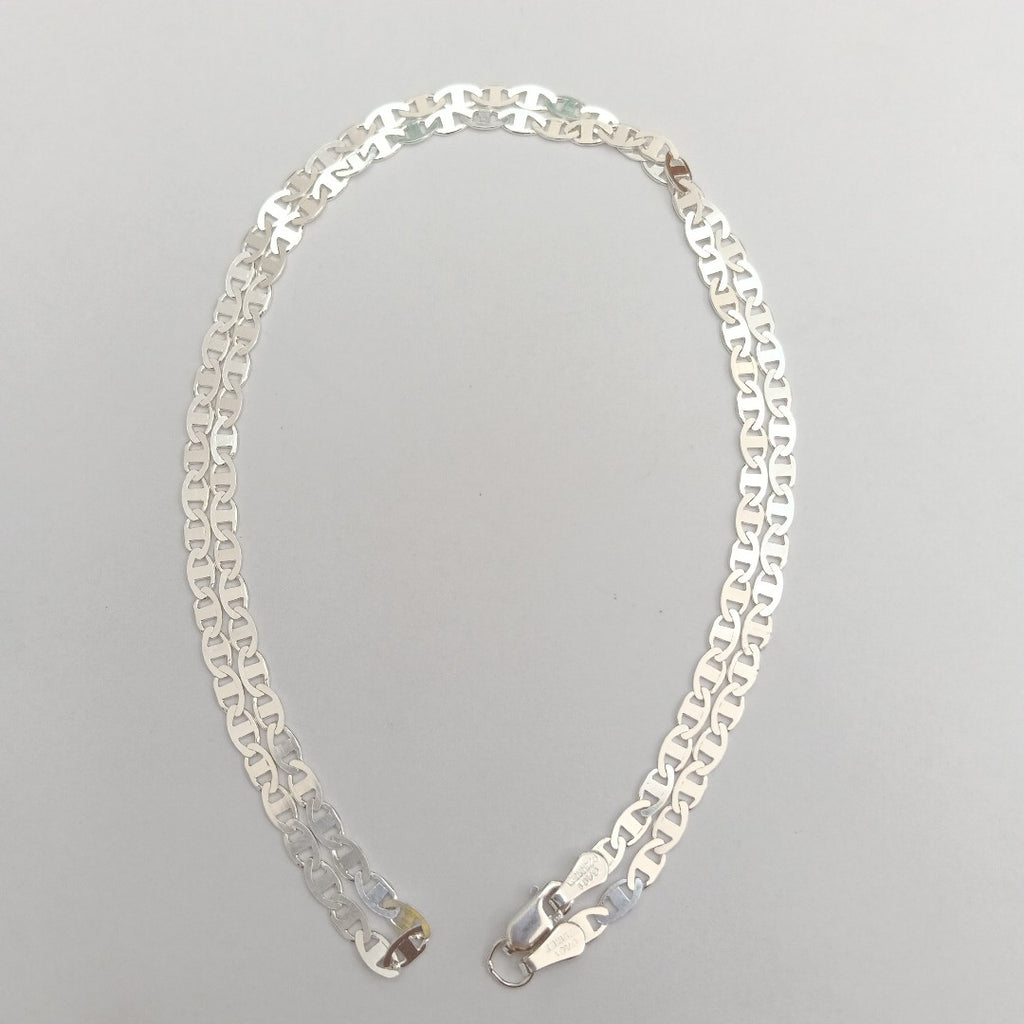 CADENA TEJIDO GUCHI PLATA .925 55 CM 8.3 GR (NUEVO)
