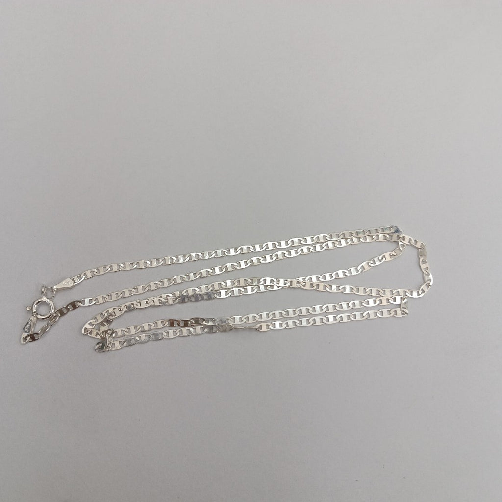 CADENA TEJIDO ESPEJO PLATA .925 55 CM 4.1 GR (NUEVO)
