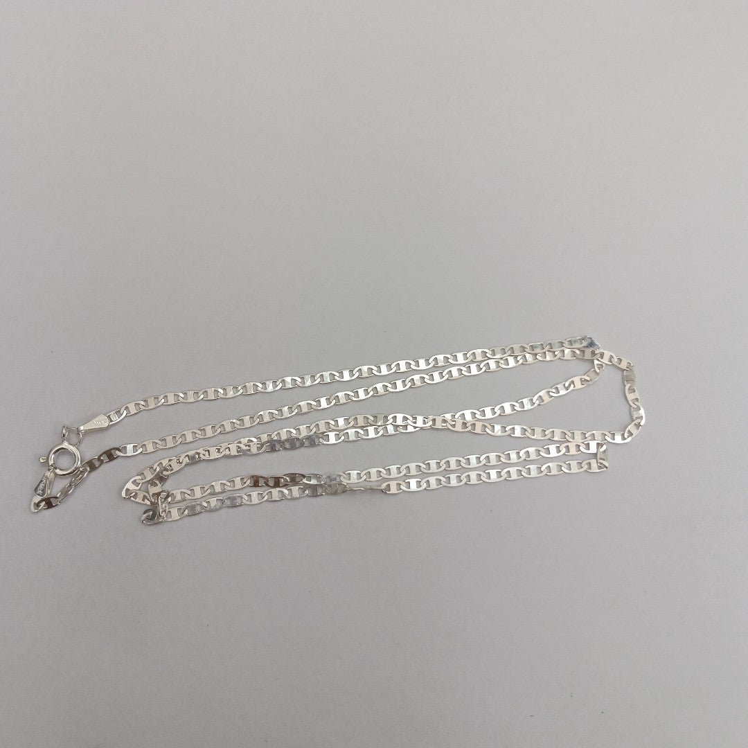 CADENA TEJIDO ESPEJO PLATA .925 55 CM 4.1 GR (NUEVO)