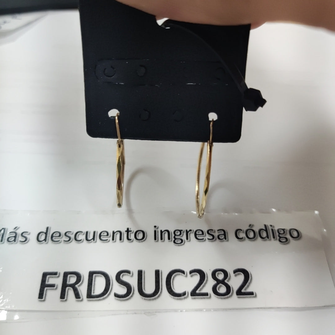 ARRACADAS PAR ORO 10 K 2.1 GRMS (SEMINUEVO)