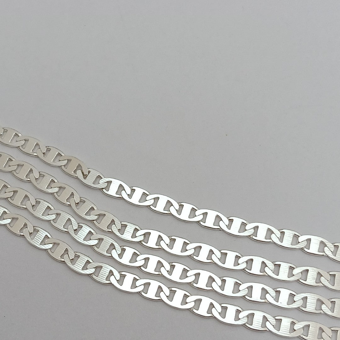 CADENA TEJIDO GUCHI PLATA .925 60 CM 9.6 GR (NUEVO)