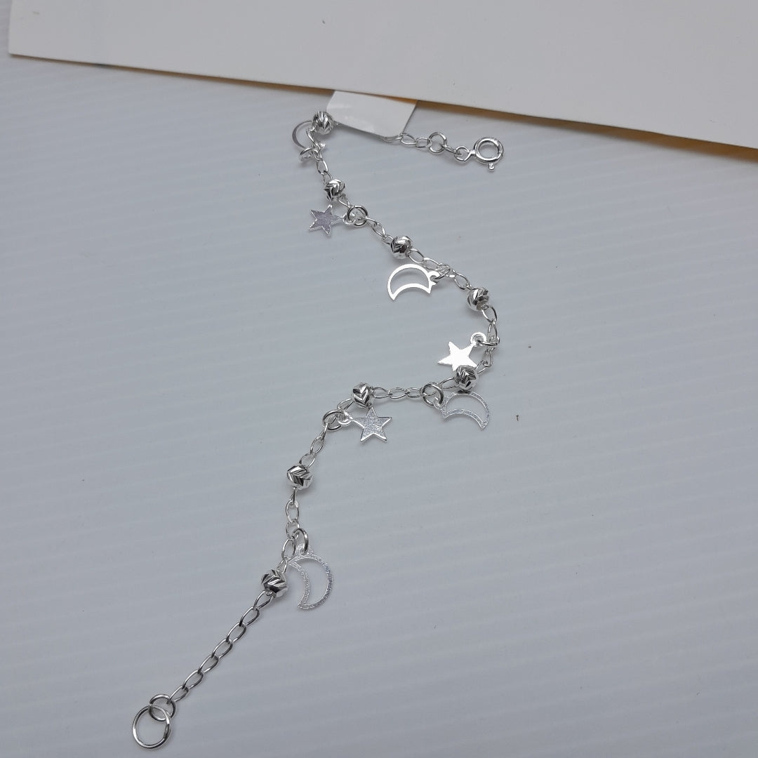 PULSERA TEJIDO TEJIDO ESPECIAL PLATA .925 18 CM 3.1 GR (NUEVO)