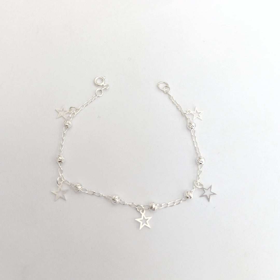PULSERA TEJIDO ESPECIAL PLATA .925 18 CM 2.7 GR (NUEVO)