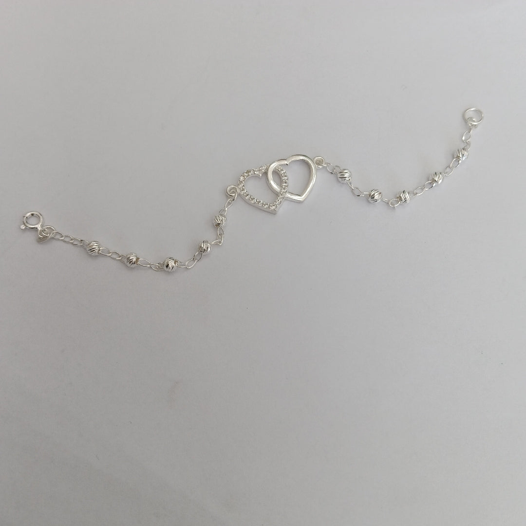 PULSERA TEJIDO TEJIDO ESPECIAL PLATA .925 18 CM 4 GR (NUEVO)