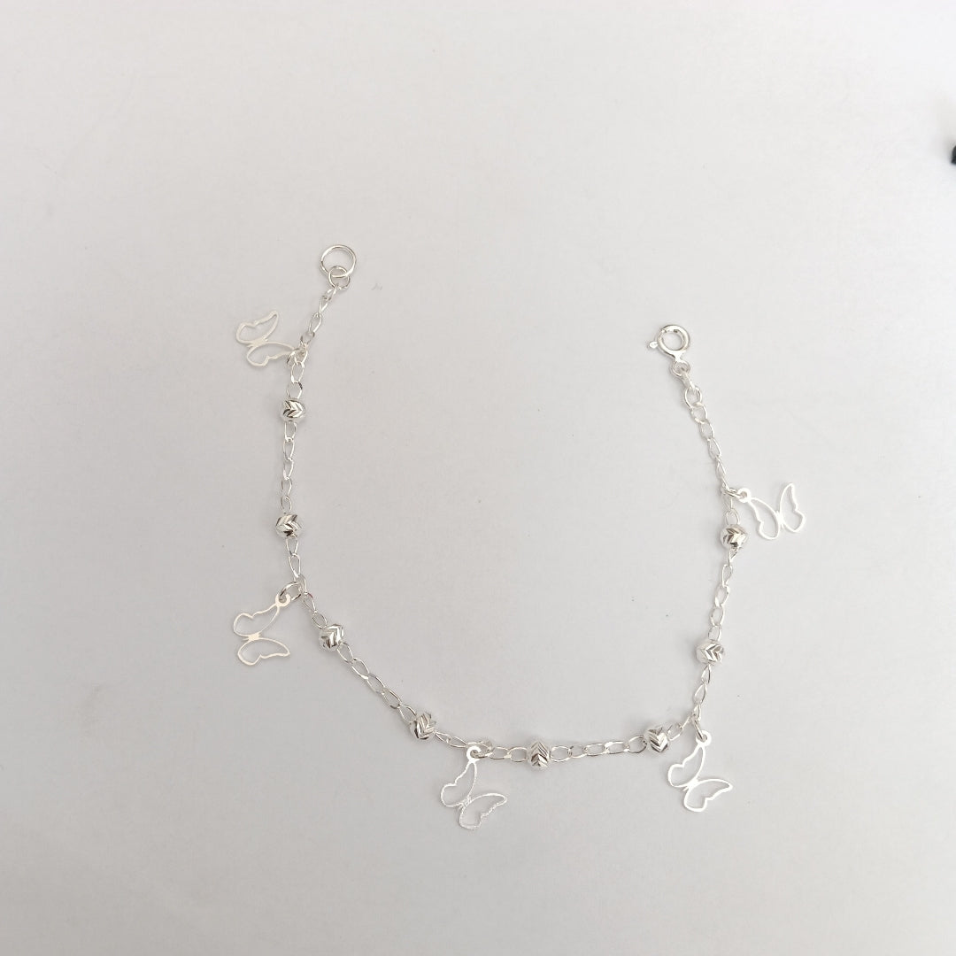 PULSERA TEJIDO ESPECIAL PLATA .925 18 CM 2.8 GR (NUEVO)