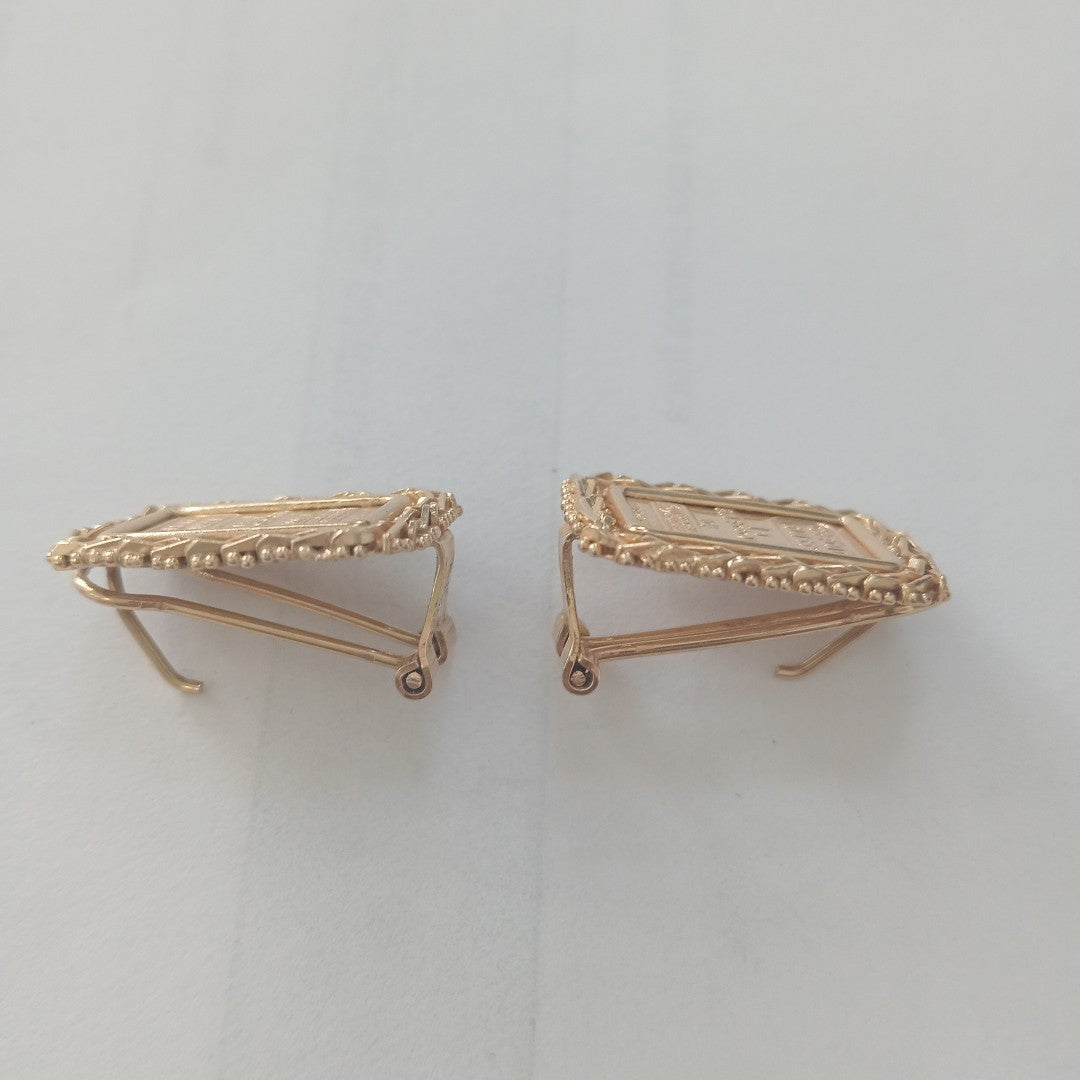 ARETES PAR ORO 10 K 7.2 GRMS (SEMINUEVO)