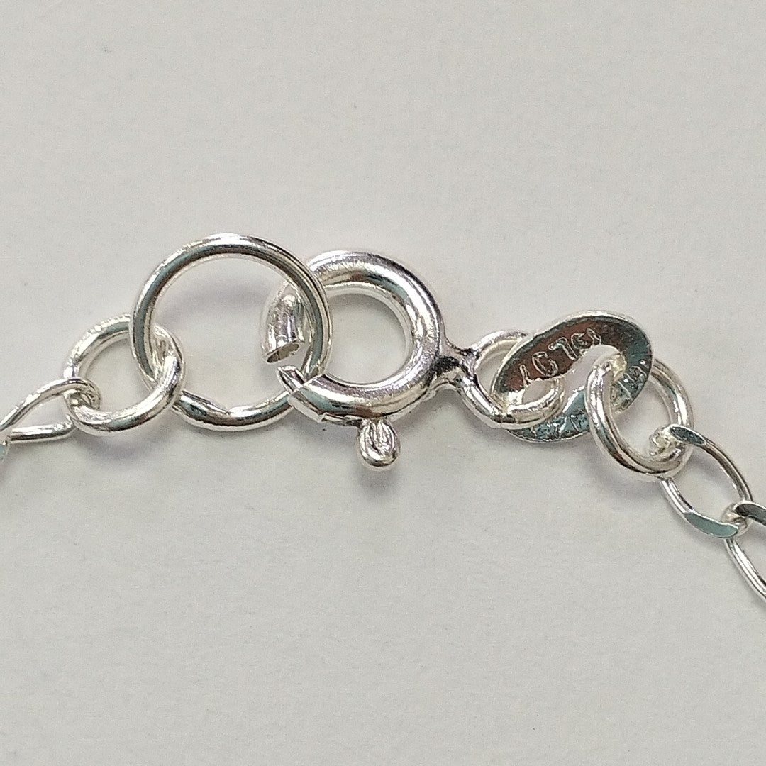 PULSERA TEJIDO TEJIDO ESPECIAL PLATA .925 18 CM 3.1 GR (NUEVO)