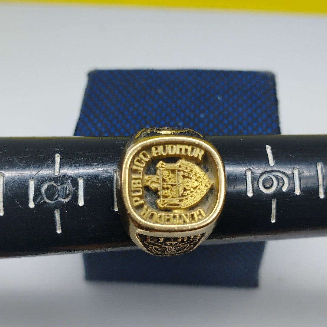ANILLO DE GRADUACIÓN ORO 18 K 11 GRMS (SEMINUEVO)