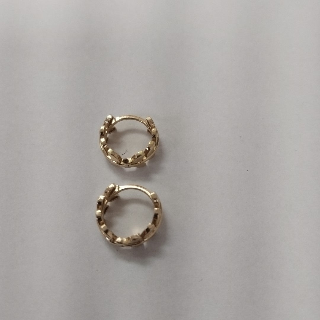 ARRACADAS PAR ORO 14 K 2.4 GRMS (SEMINUEVO)