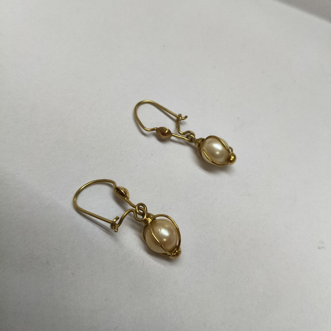 ARETES PAR ORO 14 K 3.4 GRMS (SEMINUEVO)