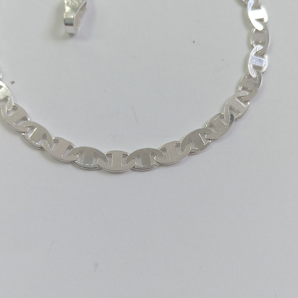 PULSERA TEJIDO GUCHI PLATA .925 18 CM 3.5 GR (NUEVO)