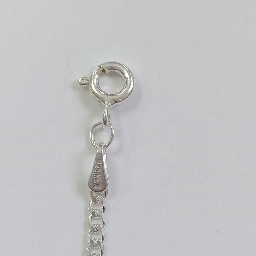 PULSERA TEJIDO BARBADA PLATA .925 18 CM 2.2 GR (NUEVO)