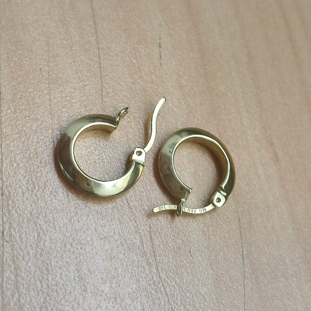 ARRACADAS PAR ORO 14 K 1.2 GRMS (SEMINUEVO)
