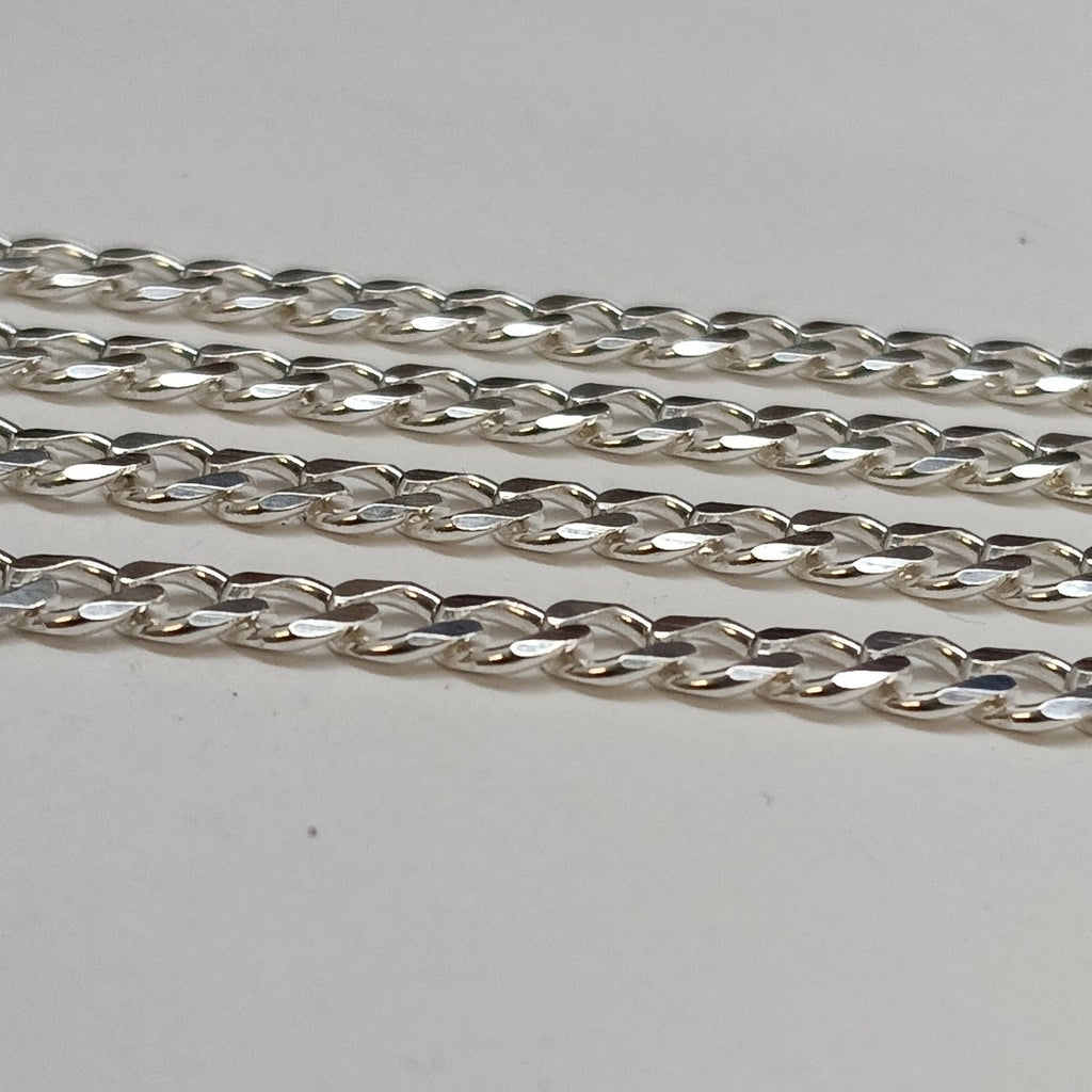CADENA TEJIDO BARBADO PLATA .925 60 CM 13.6 GR (NUEVO)