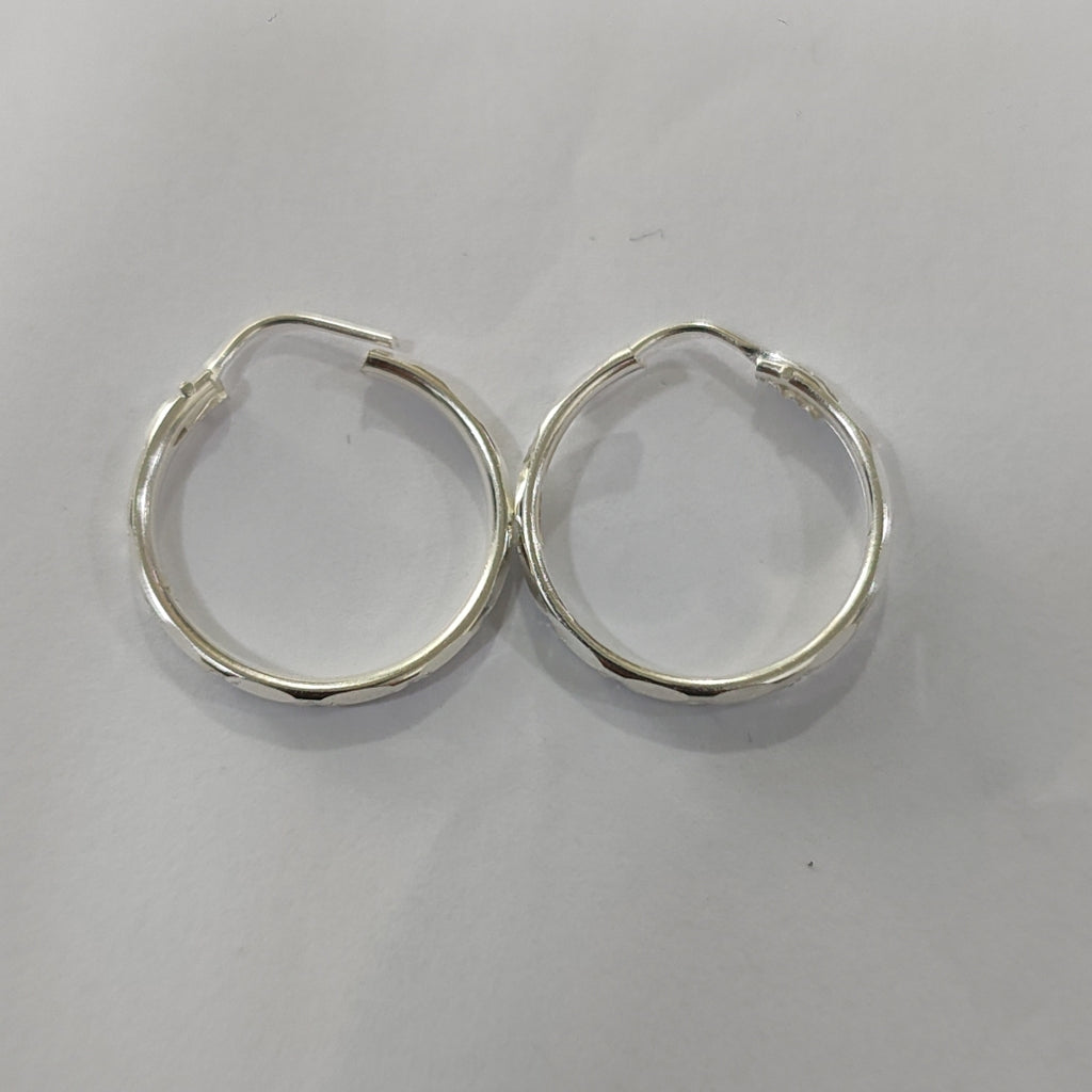 PAR ARRACADAS FACETADA PLATA .925 2.1 GR (NUEVO)