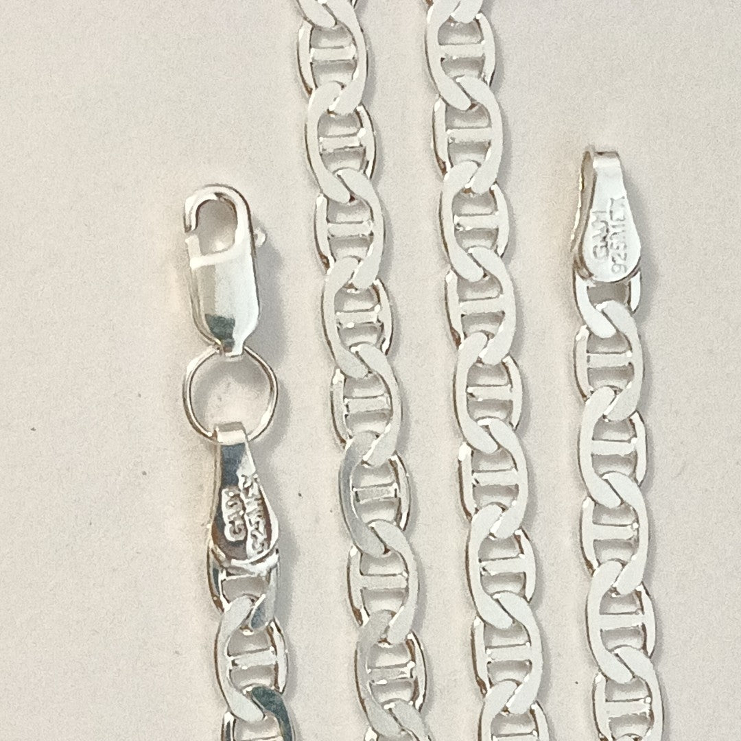 CADENA TEJIDO GUCHI PLATA .925 55 CM 12.9 GR (NUEVO)