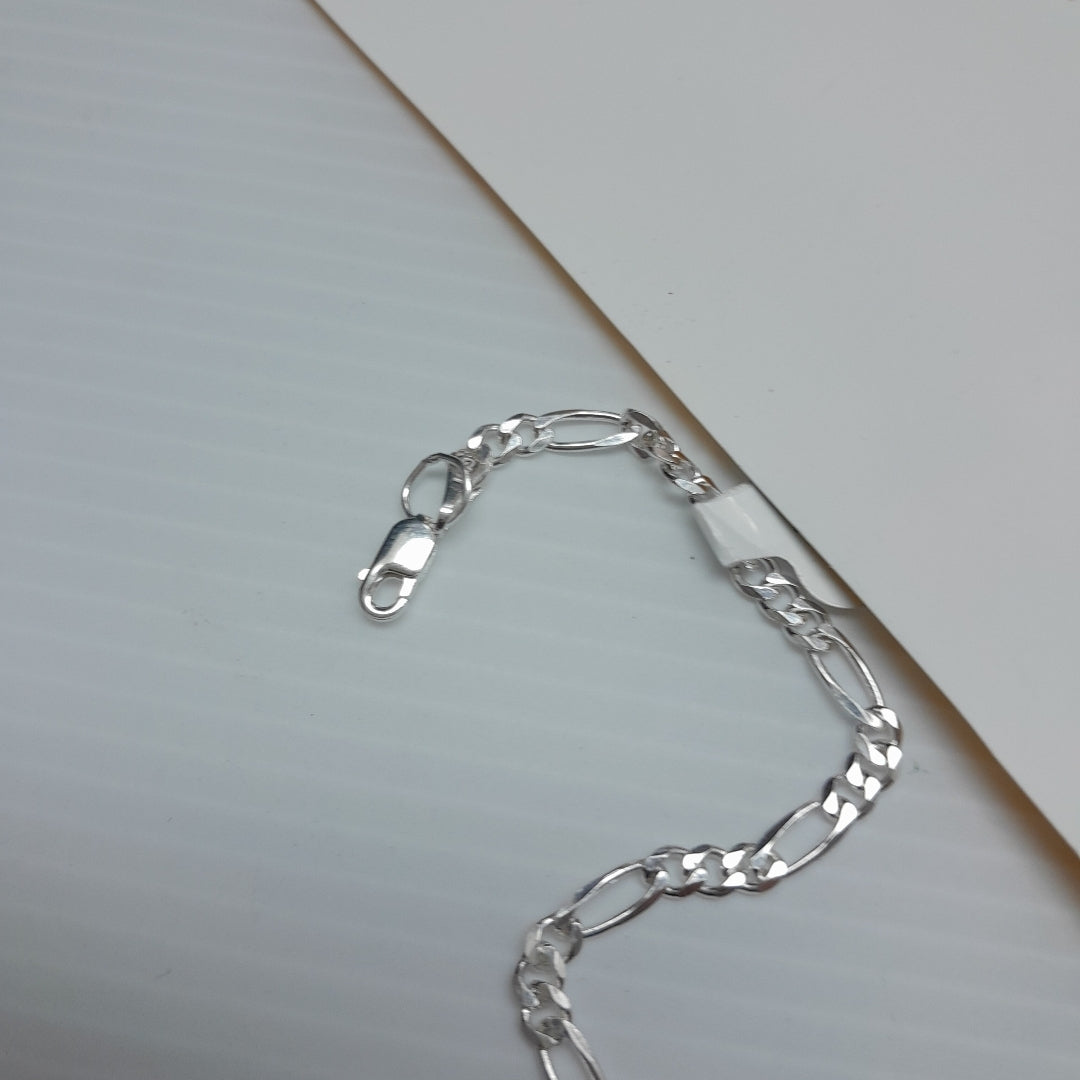 PULSERA TEJIDO 3X1 PLATA .925 18 CM 2.9 GR (NUEVO)