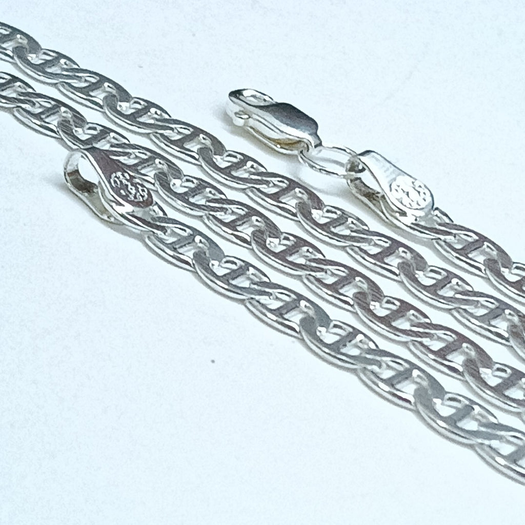 CADENA TEJIDO GUCHI PLATA .925 55 CM 12.4 GR (NUEVO)