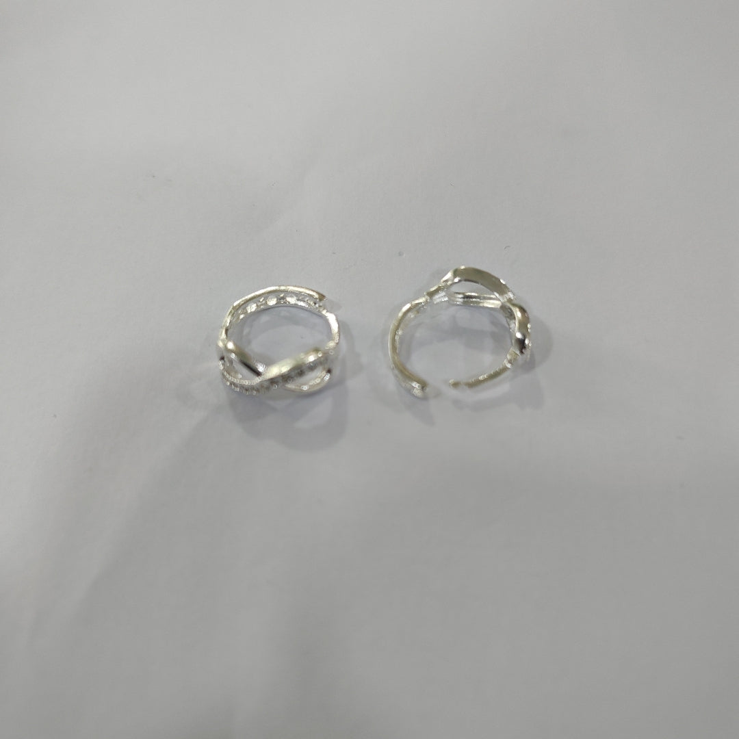 HUGGIES INFINITO CIRCONIAS PLATA .925 2.4 GR (NUEVO)