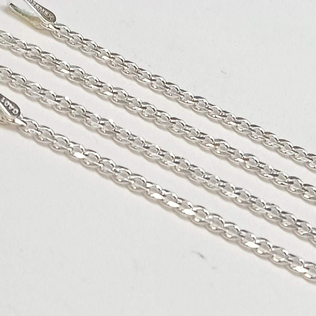 CADENA TEJIDO BARBADO PLATA .925 55 CM 5.4 GR (NUEVO)