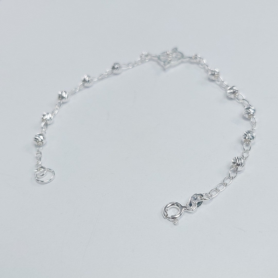 PULSERA TEJIDO ESPECIAL PLATA .925 18 CM 2.9 GR (NUEVO)