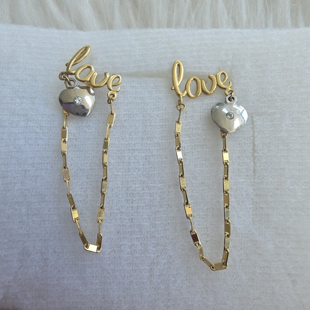 BROQUELES PAR ORO 14 K 2 GRMS (SEMINUEVO)