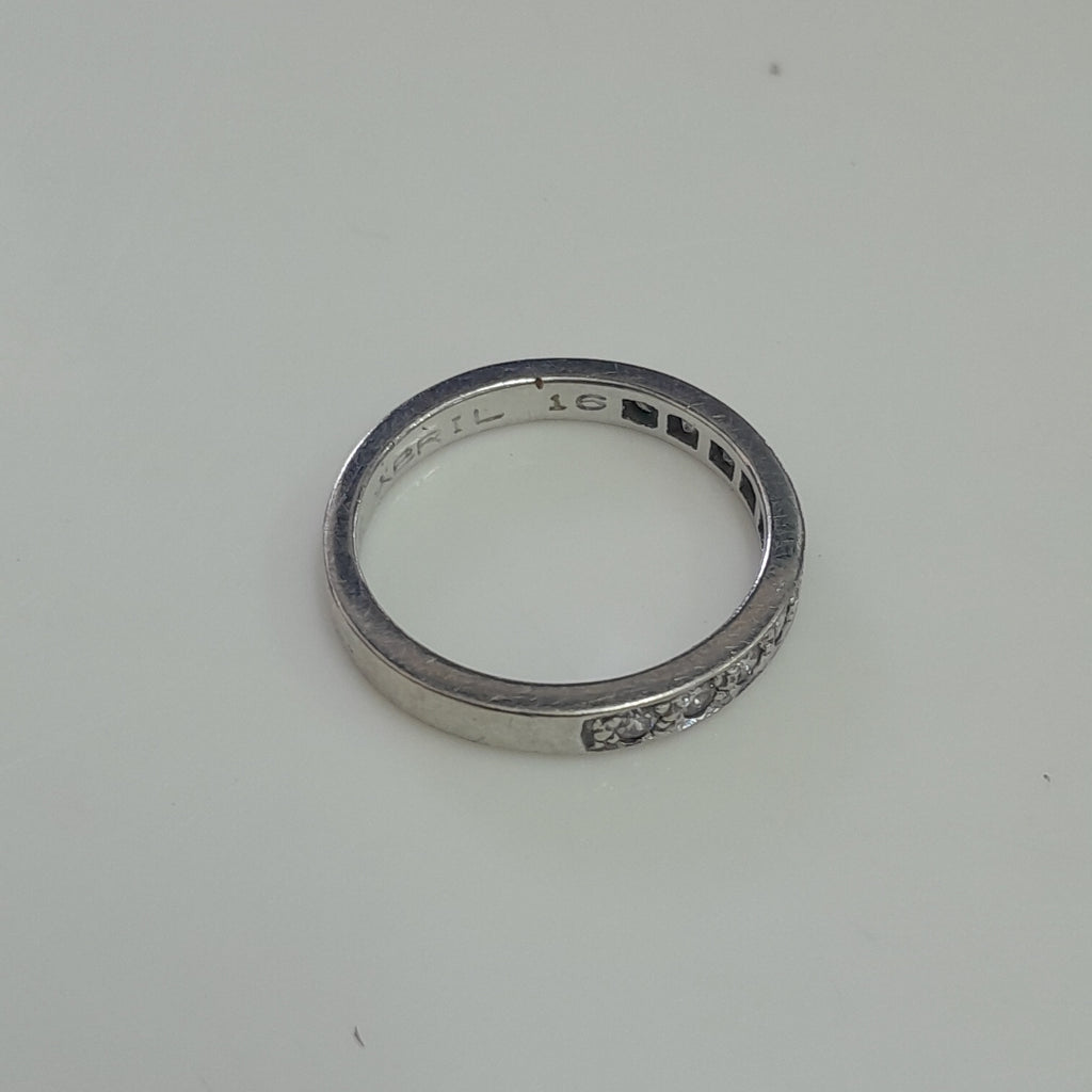 ARGOLLA ORO BLANCO 14 K 2.6 GRMS (SEMINUEVO)
