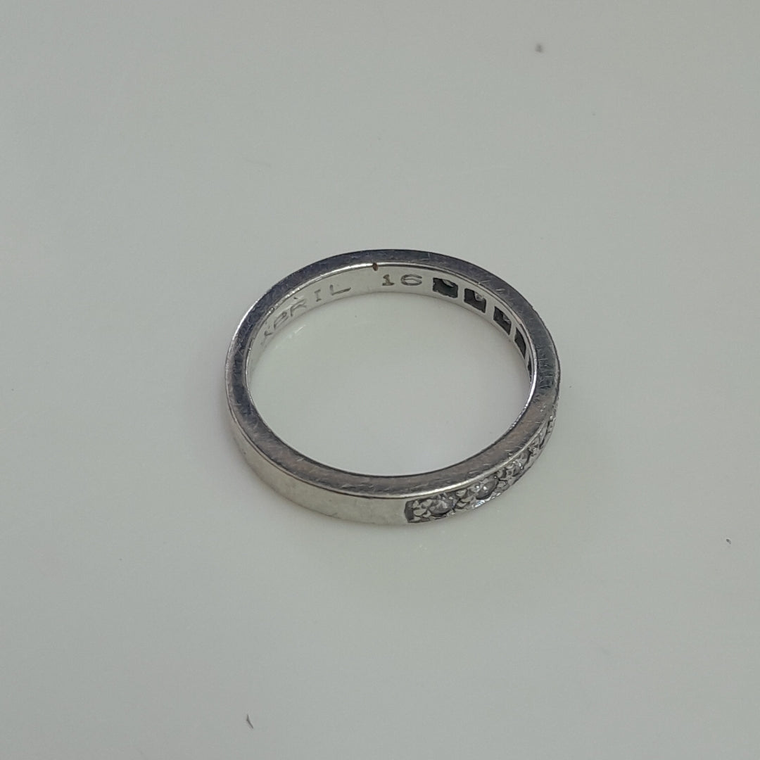 ARGOLLA ORO BLANCO 14 K 2.6 GRMS (SEMINUEVO)