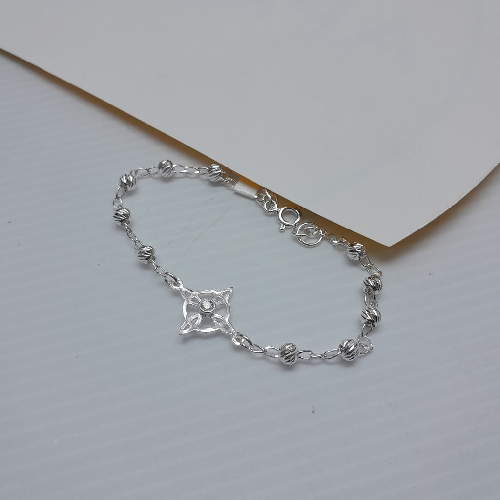 PULSERA TEJIDO ESPECIAL PLATA .925 18 CM 2.9 GR (NUEVO)
