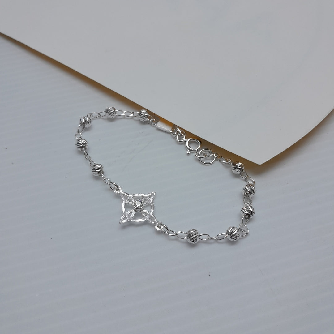 PULSERA TEJIDO ESPECIAL PLATA .925 18 CM 2.9 GR (NUEVO)
