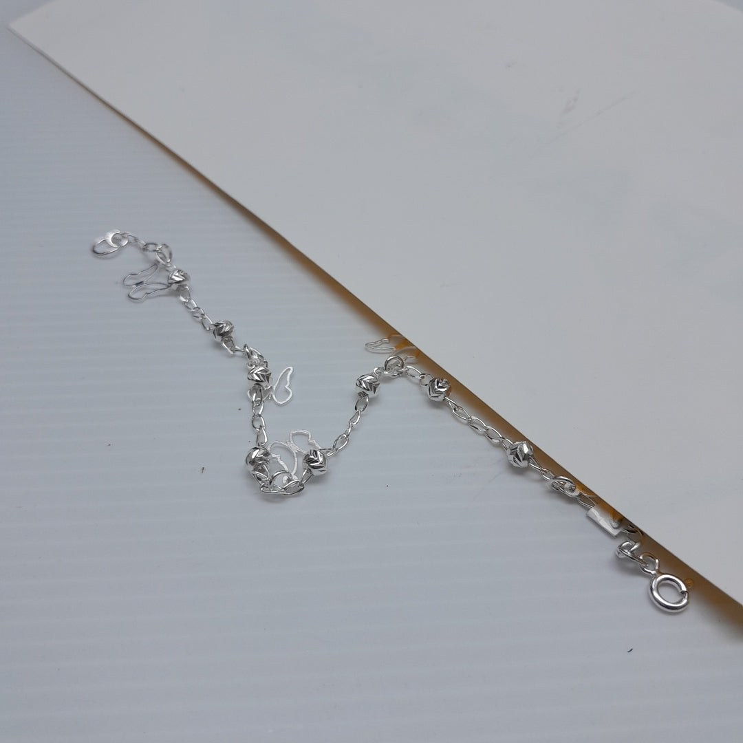 PULSERA TEJIDO ESPECIAL PLATA .925 18 CM 2.8 GR (NUEVO)