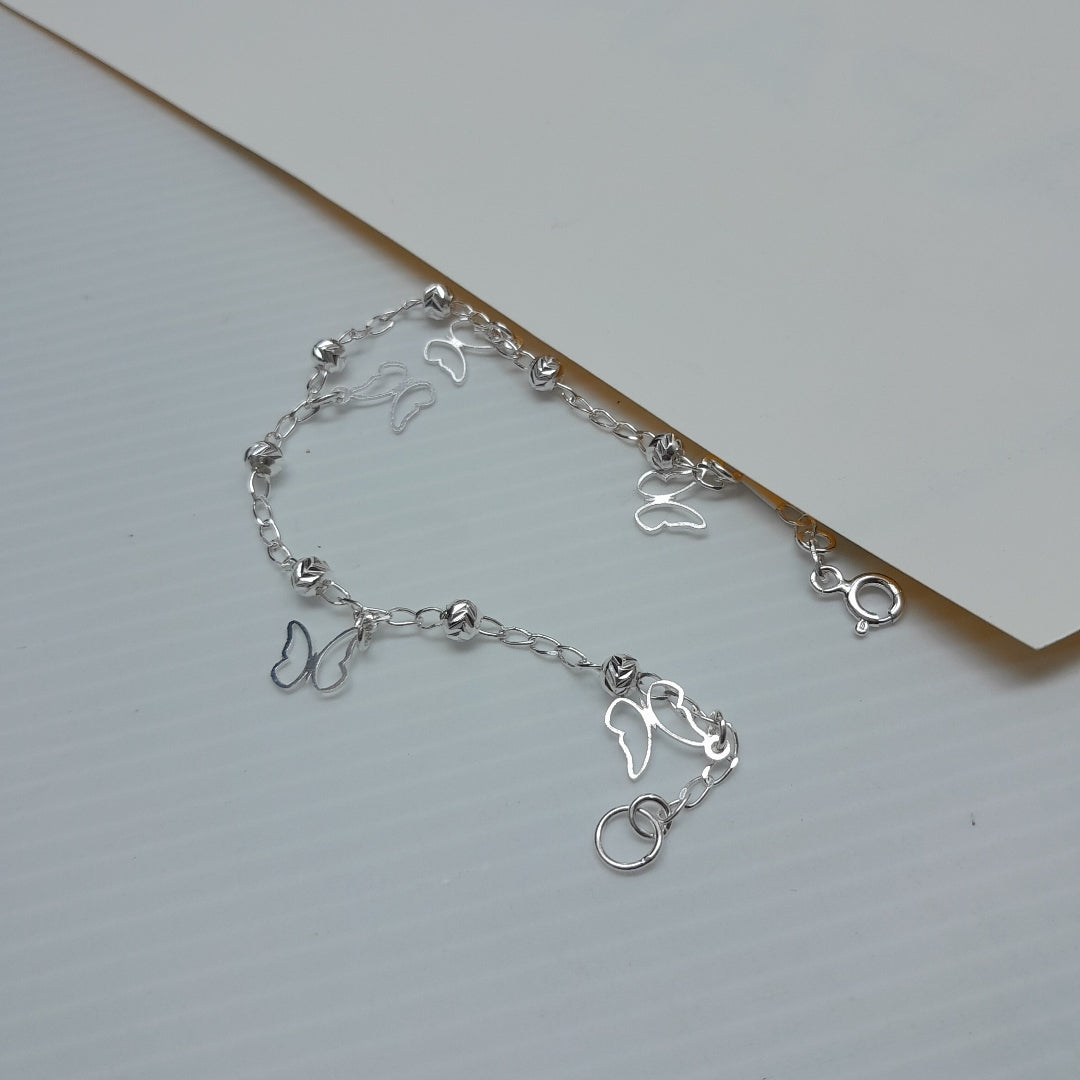 PULSERA TEJIDO ESPECIAL PLATA .925 18 CM 2.8 GR (NUEVO)