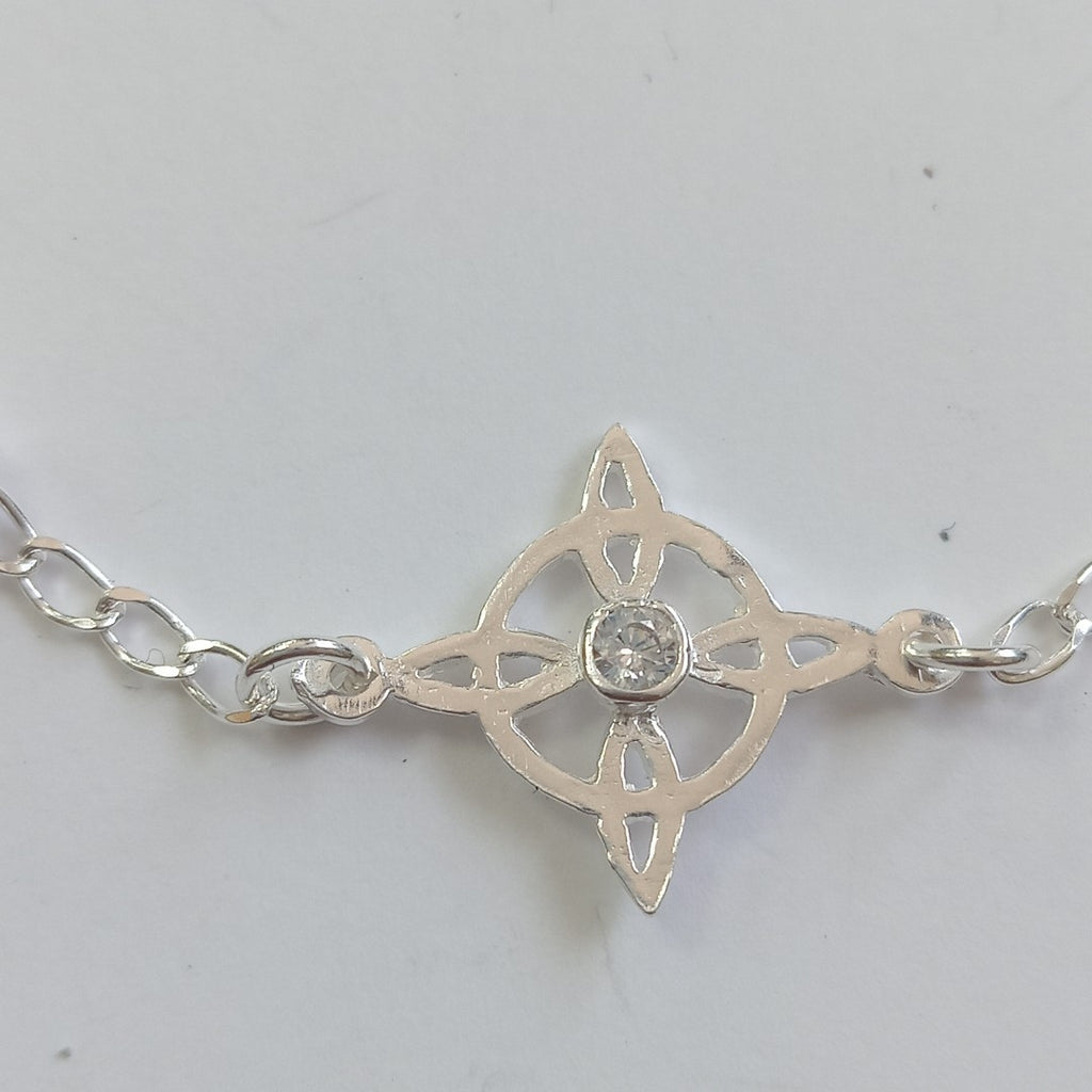 PULSERA TEJIDO ESPECIAL PLATA .925 18 CM 2.9 GR (NUEVO)