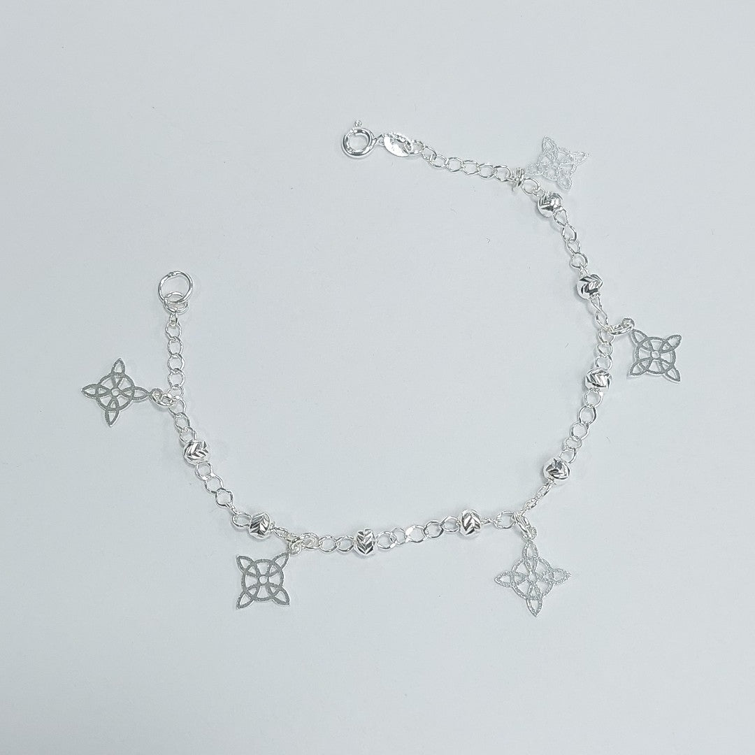 PULSERA TEJIDO ESPECIAL PLATA .925 18 CM 3.2 GR (NUEVO)