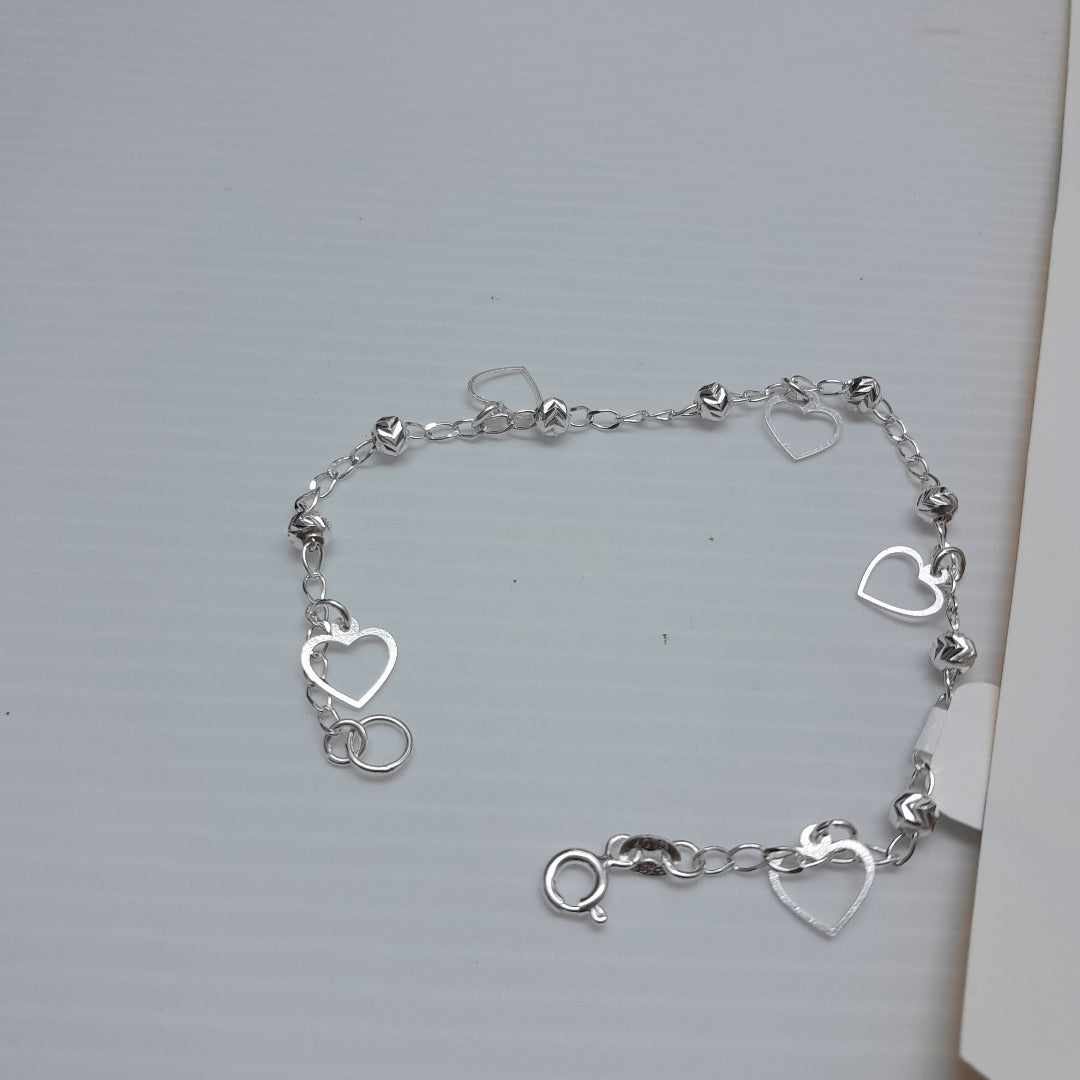 PULSERA TEJIDO ESPECIAL PLATA .925 18 CM 2.7 GR (NUEVO)