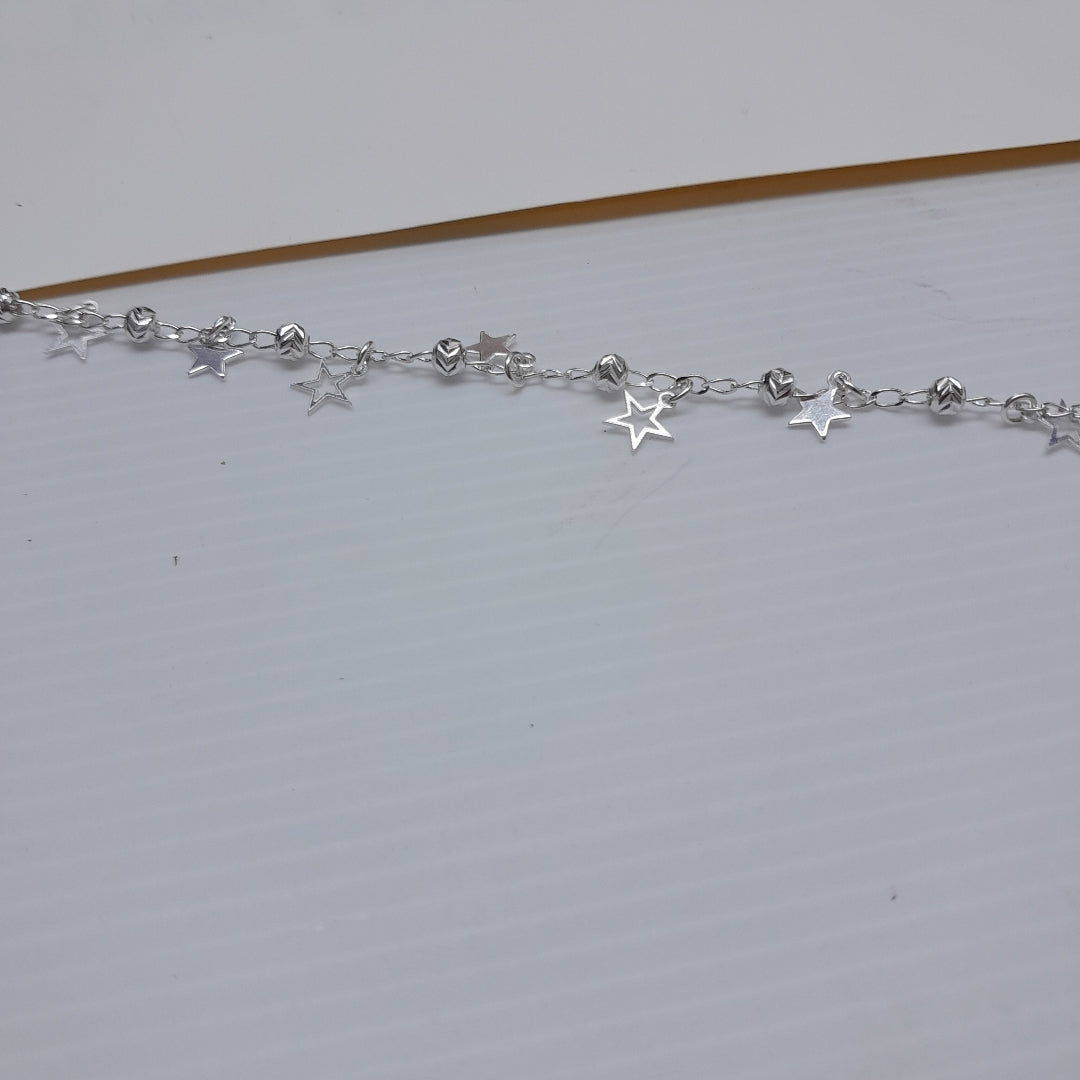 PULSERA TEJIDO ESPECIAL PLATA .925 18 CM 3.1 GR (NUEVO)