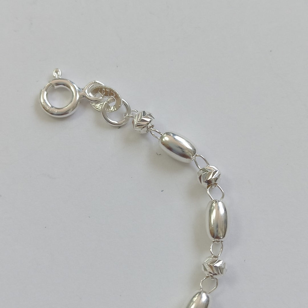 PULSERA TEJIDO INFINITO PLATA .925 18 CM 2.3 GR (NUEVO)