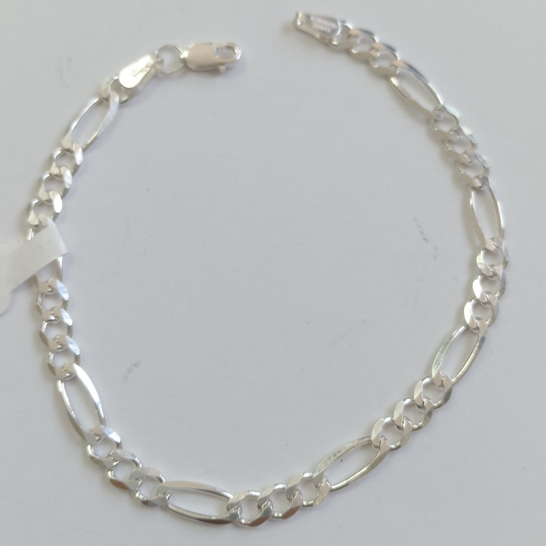PULSERA TEJIDO 3X1 PLATA .925 18 CM 6.2 GR (NUEVO)