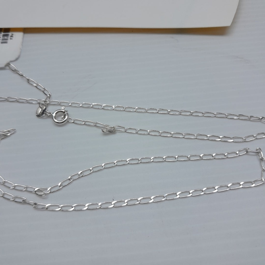 CADENA TEJIDO ESLABONES PLATA .925 60 CM 3.1 GR (NUEVO)