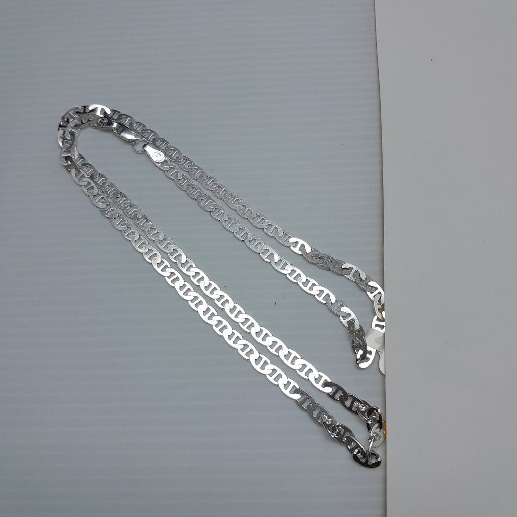 CADENA TEJIDO GUCHI PLATA .925 55 CM 12.9 GR (NUEVO)