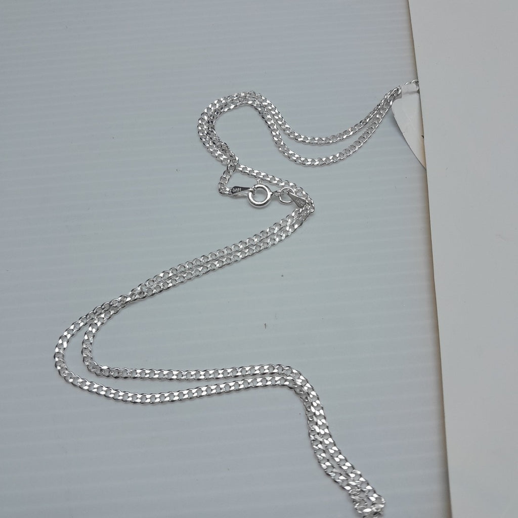 CADENA TEJIDO BARBADO PLATA .925 55 CM 5.3 GR (NUEVO)