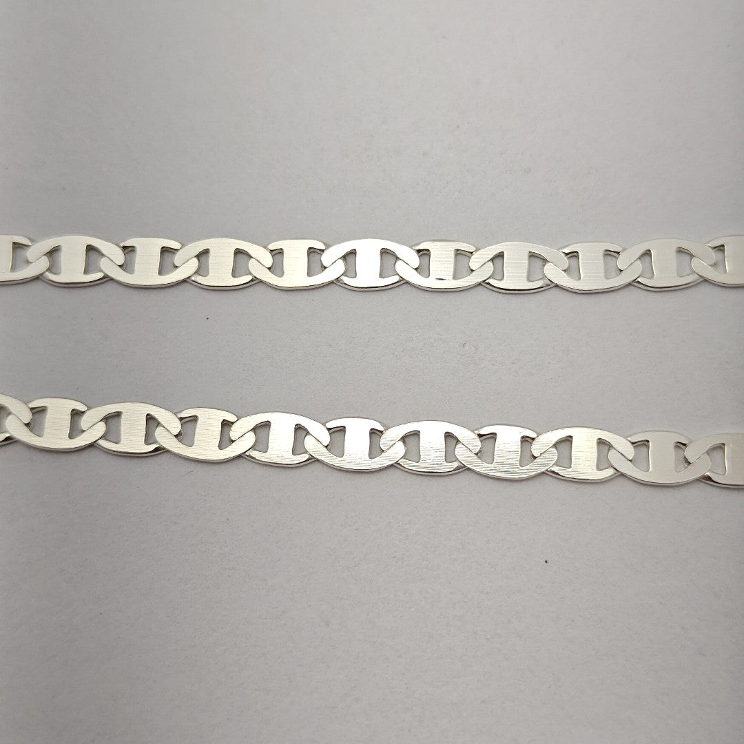 CADENA TEJIDO GUCHI PLATA .925 60 CM 9 GR (NUEVO)