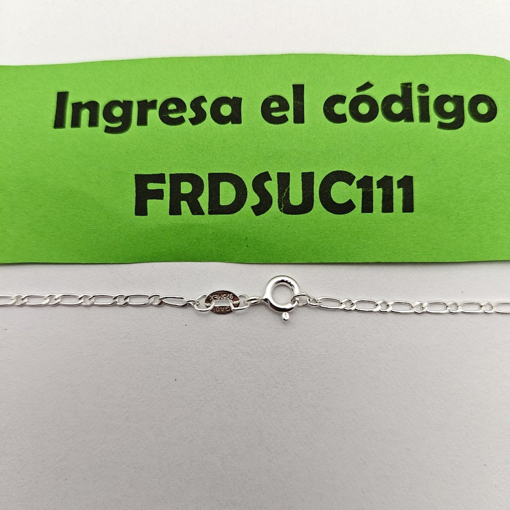 CADENA TEJIDO 1X1 PLATA .925 50 CM 3 GR (NUEVO)