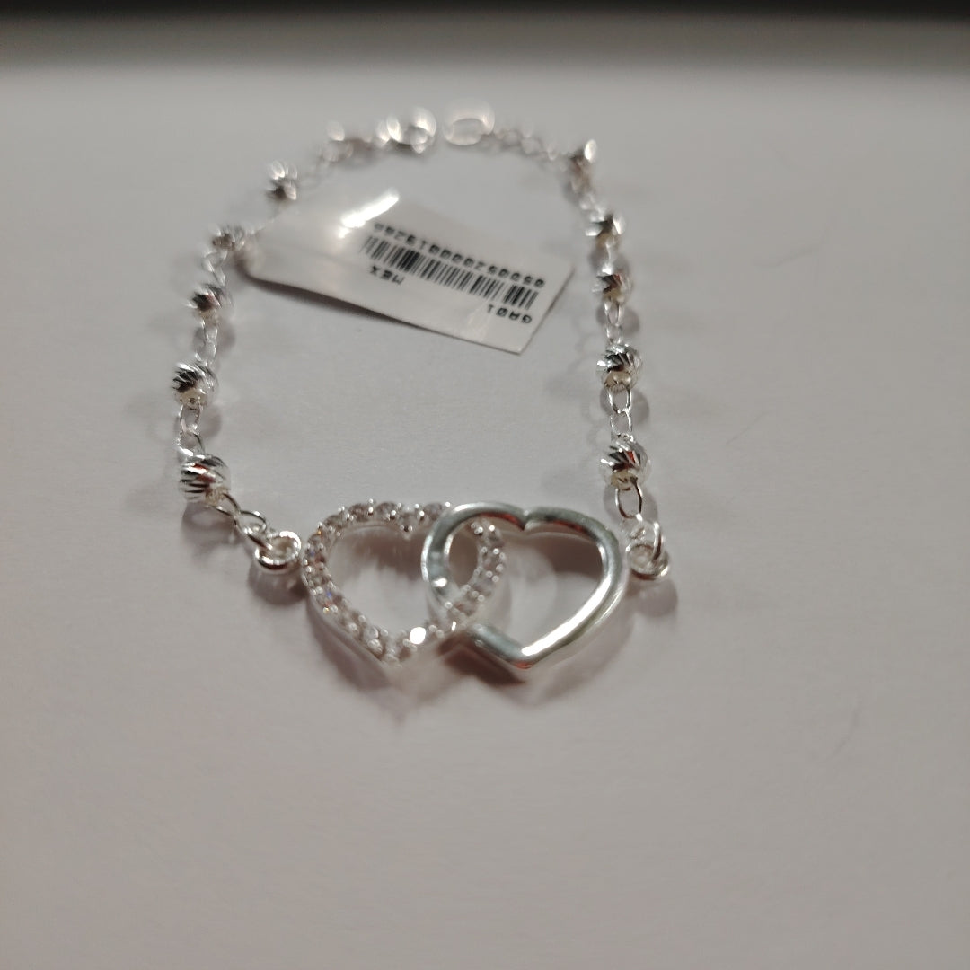 PULSERA TEJIDO TEJIDO ESPECIAL PLATA .925 18 CM 4.1 GR (NUEVO)