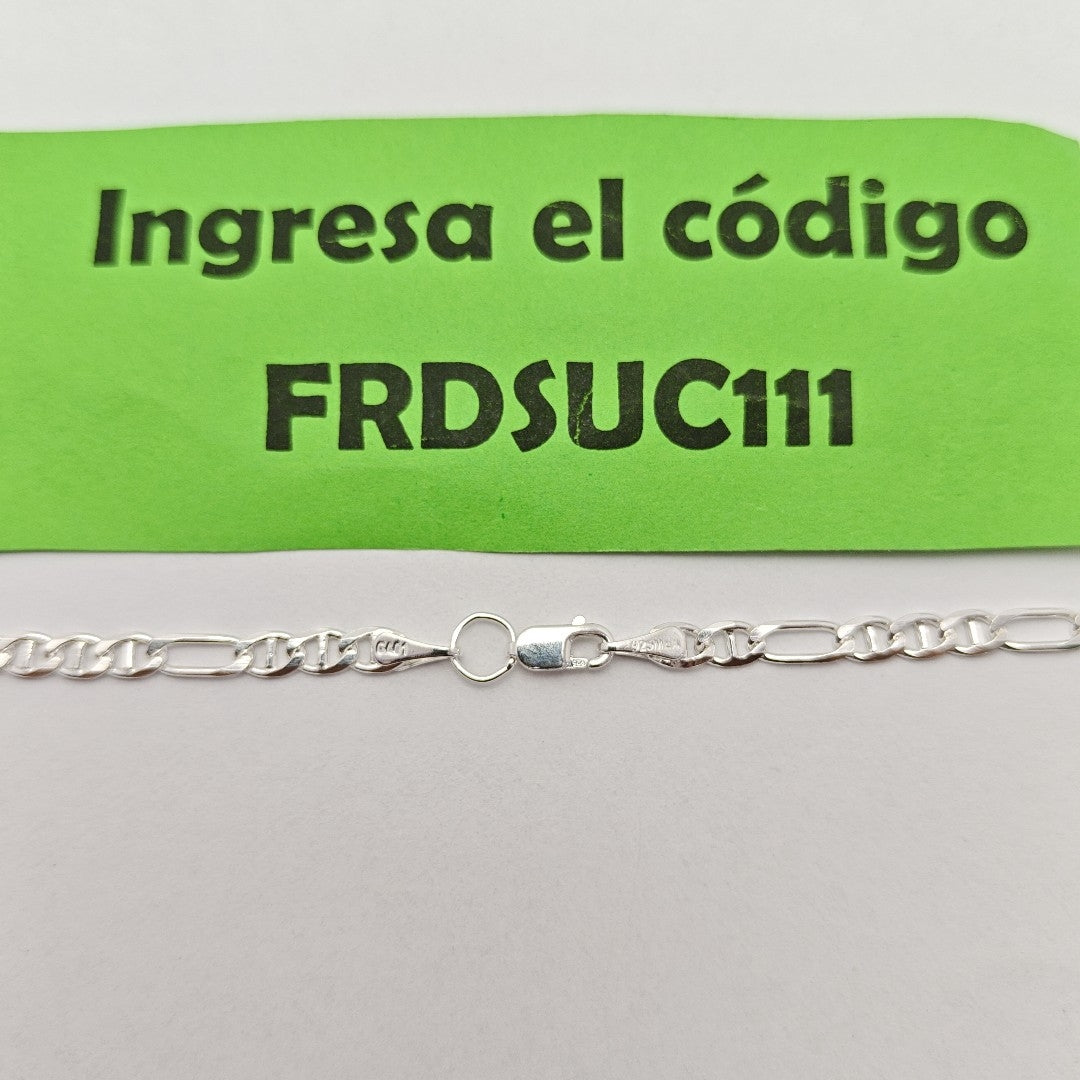 CADENA TEJIDO 3X1 PLATA .925 60 CM 8.5 GR (NUEVO)