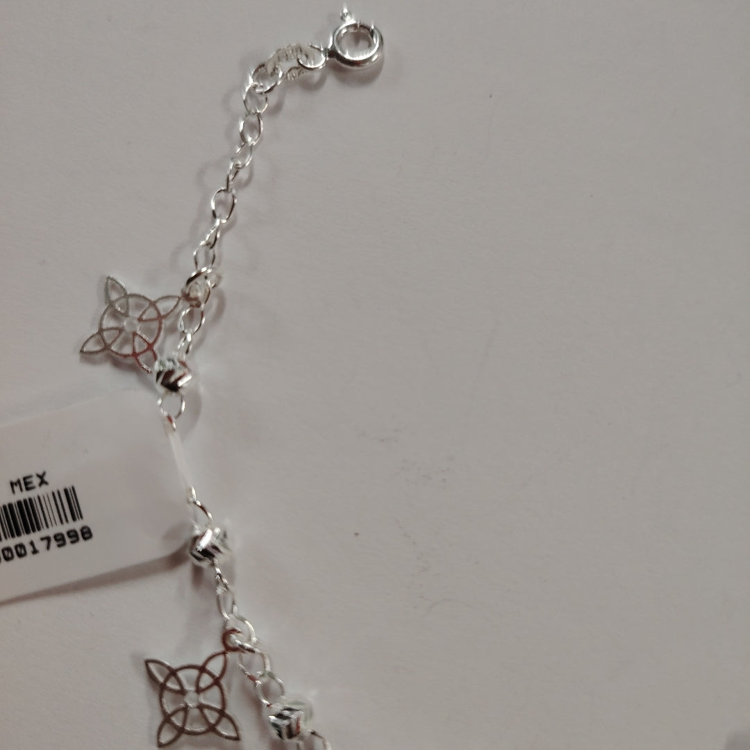 PULSERA TEJIDO ESPECIAL PLATA .925 18 CM 3.2 GR (NUEVO)