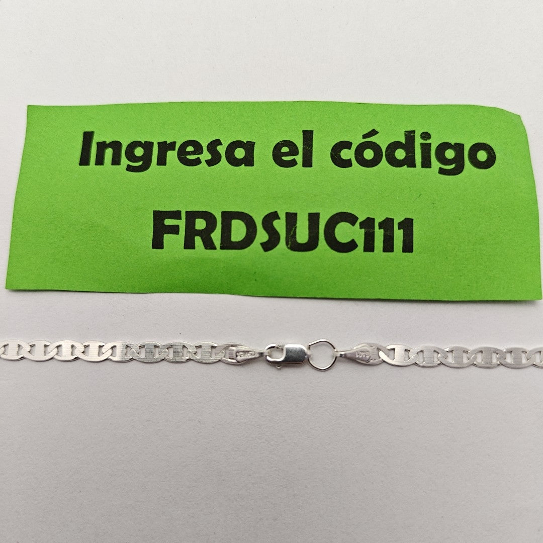 CADENA TEJIDO GUCHI PLATA .925 60 CM 9.1 GR (NUEVO)