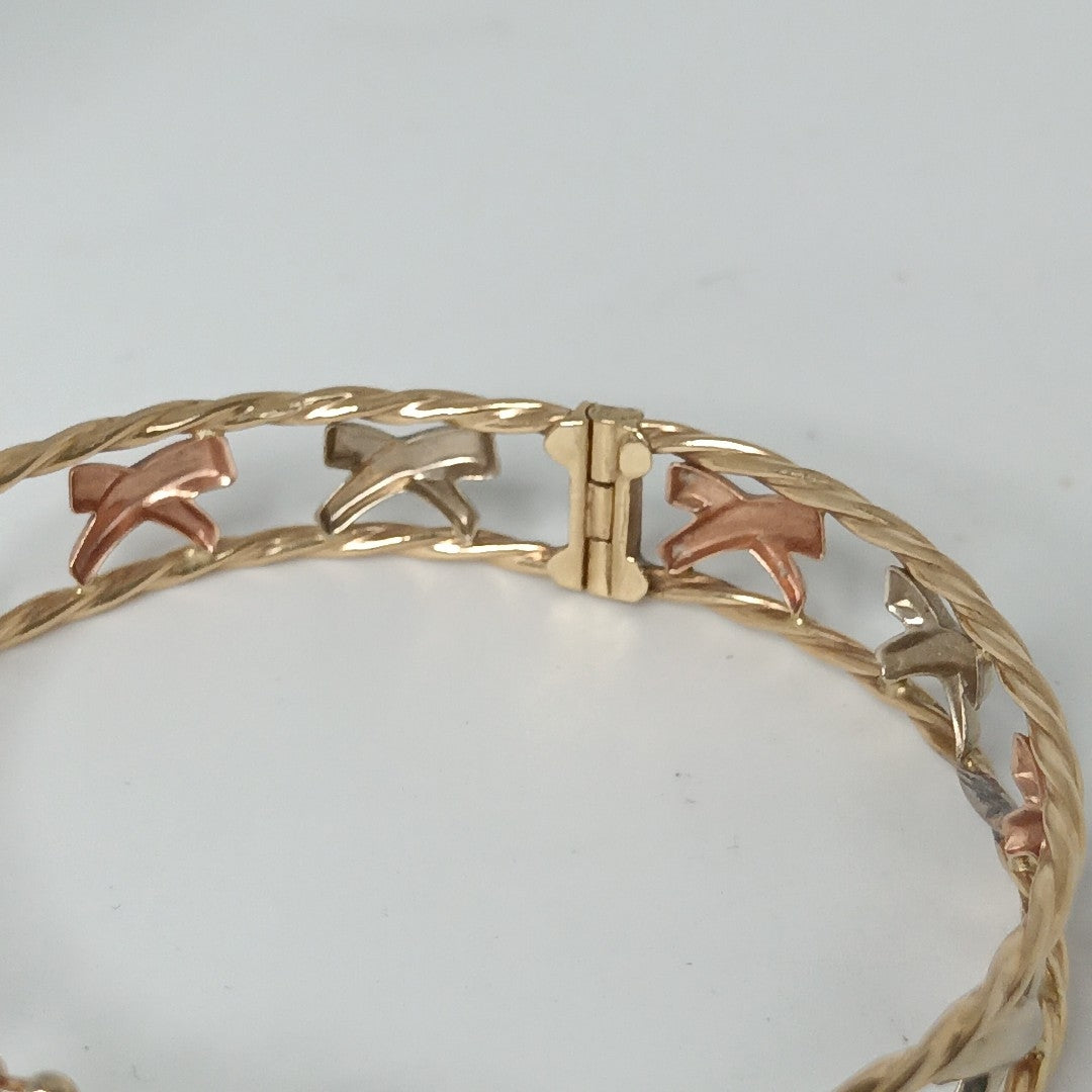 PULSERA RIGIDA ORO 14 K 11,20 GRMS (SEMINUEVO)