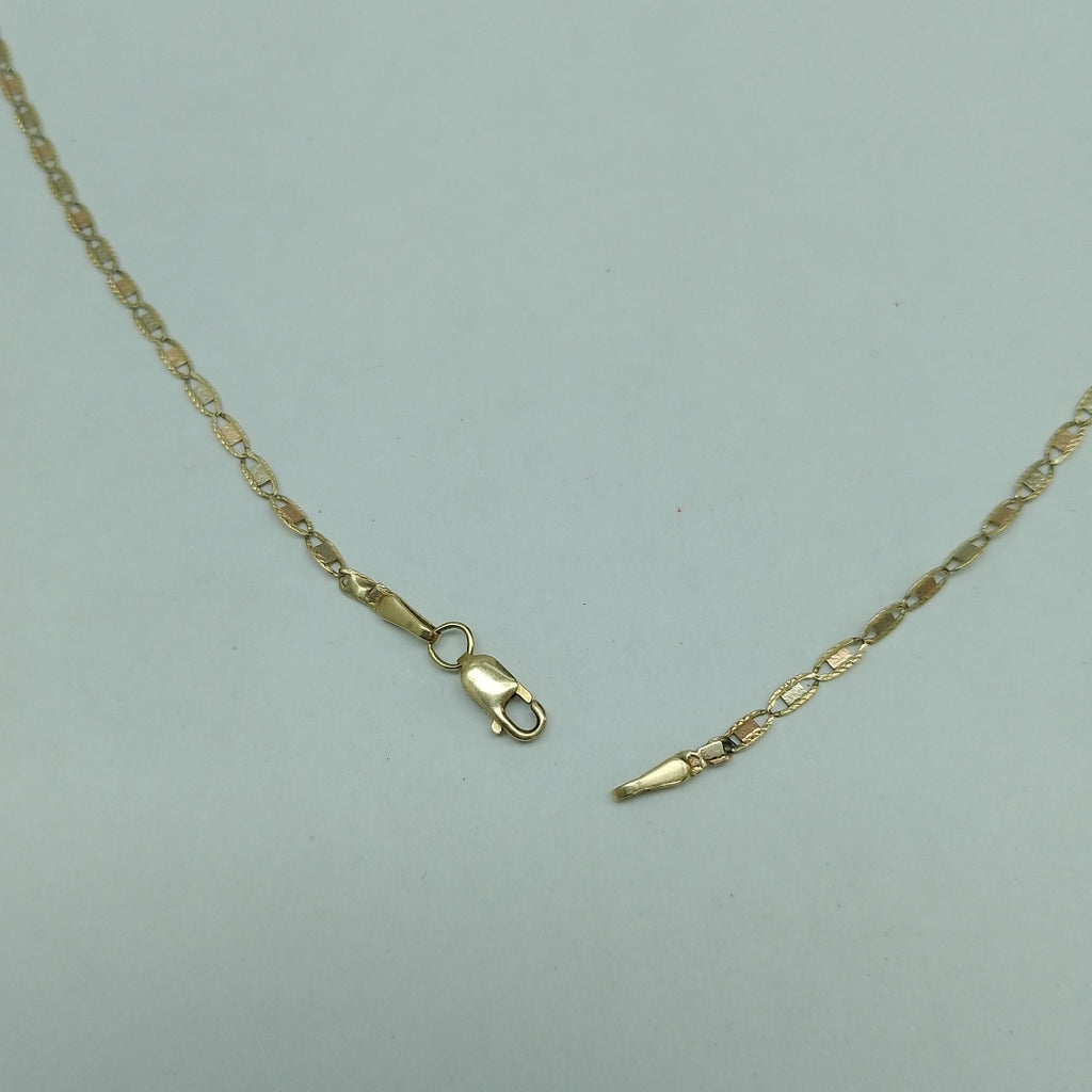 CADENA ORO, ORO COMBINADO 14 K 3.2 GRMS (SEMINUEVO)
