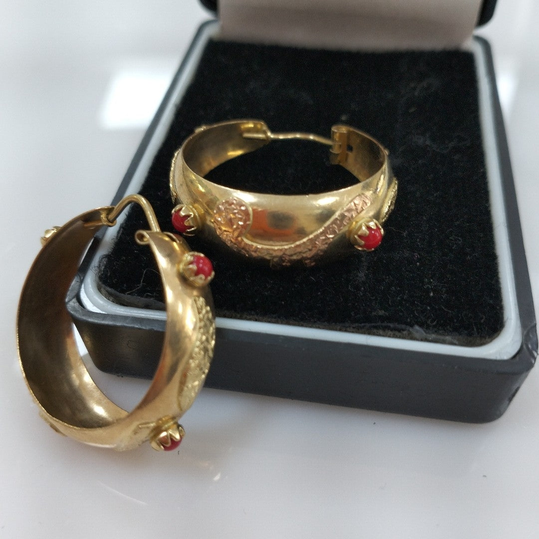 ARRACADAS PAR ORO 14 K 7.2 GRMS (SEMINUEVO)